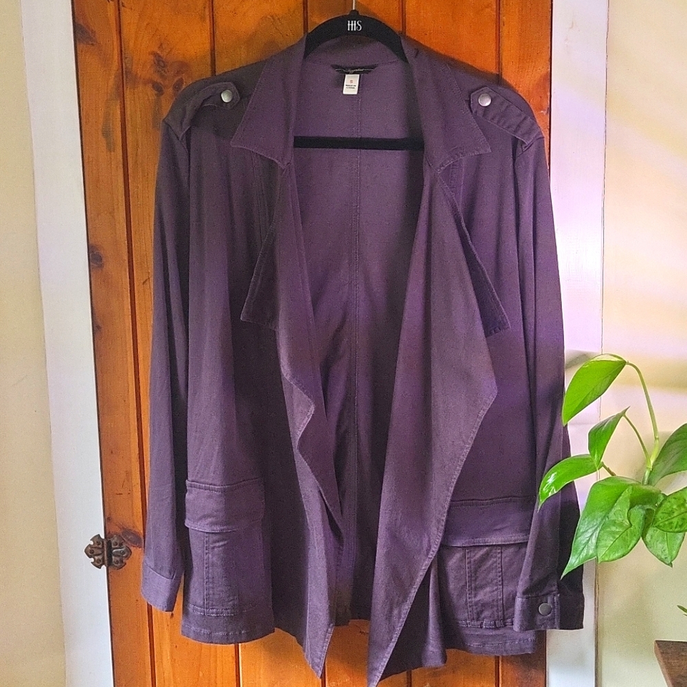 Open Front Cardigan Jacket - Picture 2 of 7